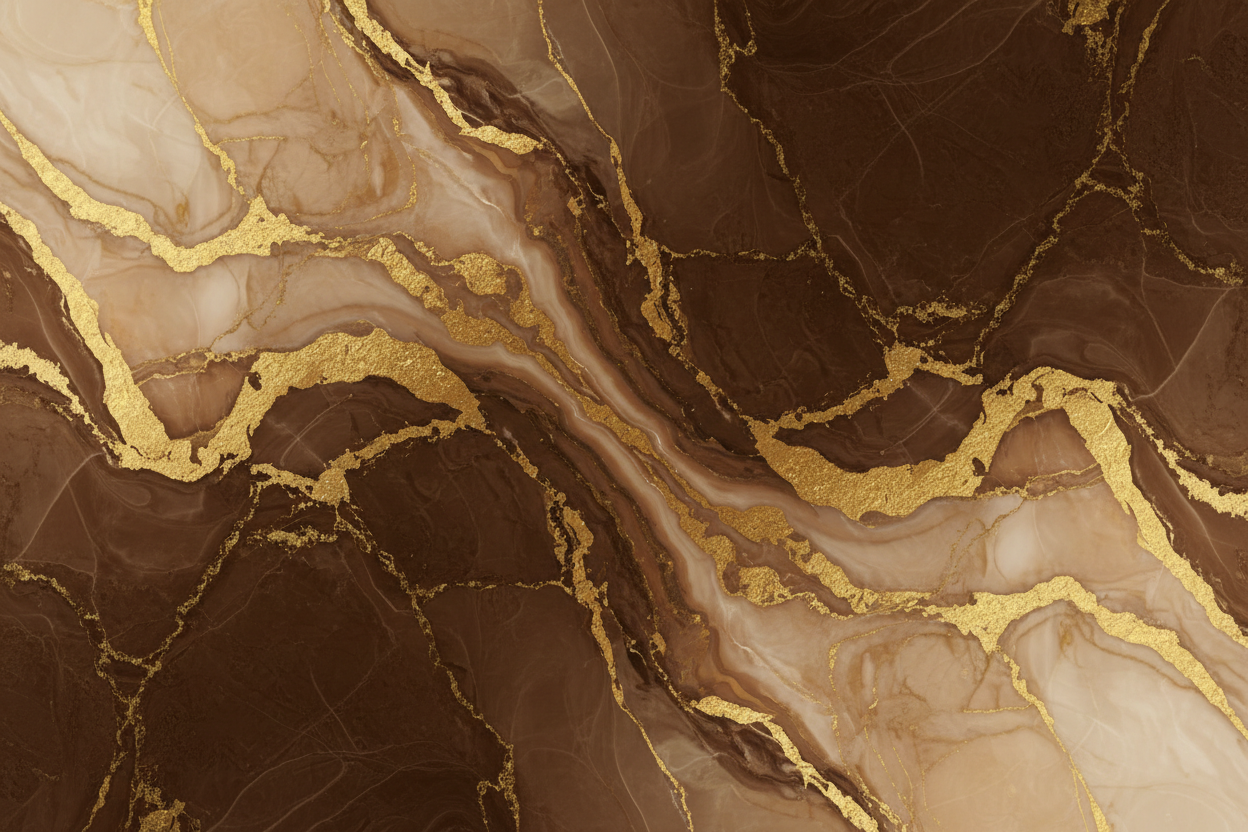 warm brown and gold marbled image
